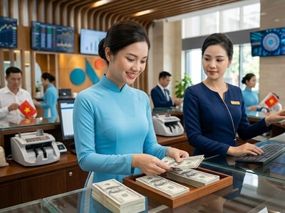 Tỉ giá USD hôm nay 24.9: Giá ngân hàng giảm, DXY vượt 101 điểm