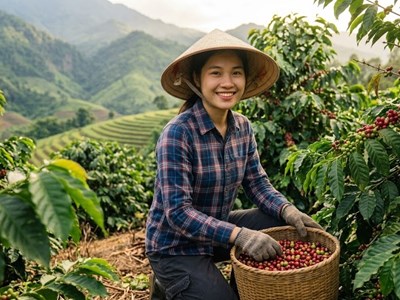 Giá cà phê hôm nay 27.9 lên 93.700 đồng/kg, Robusta tăng hơn 2%