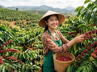 Giá cà phê hôm nay 5.10: Trong nước và thế giới cùng đứng giá