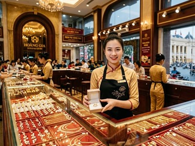 Giá vàng hôm nay 14.10: SJC đứng yên, vàng thế giới giảm nhẹ