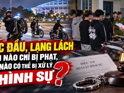 Bốc đầu, lạng lách trên đường: Khi nào chỉ bị phạt, khi nào có thể bị xử lý hình sự?