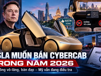 Tesla muốn bán xe tự lái Cybercab ngay trong năm 2026