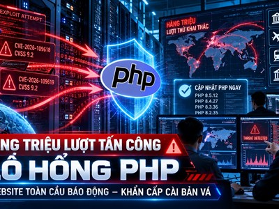 Hàng triệu lượt tấn công khai thác lỗ hổng PHP, website toàn cầu báo động