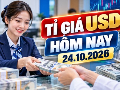 Tỉ giá USD hôm nay 24.10: Vietcombank, BIDV cùng bán 26.040 đồng/USD