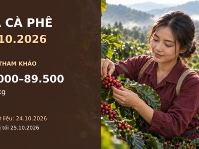 Giá cà phê hôm nay 26.10.2026: Chờ lực mua khi bước vào tuần mới