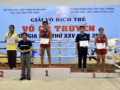 Trao 343 huy chương tại Giải vô địch Trẻ Võ cổ truyền quốc gia 2024