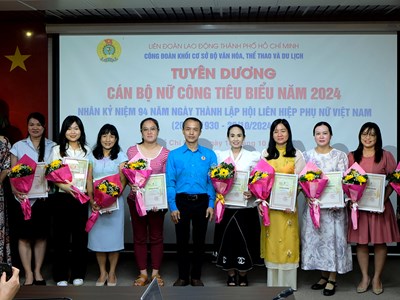 Họp mặt kỷ niệm 20.10 và tuyên dương cán bộ nữ công tiêu biểu năm 2024