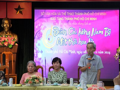 Giao lưu nhân chứng lịch sử “Đoàn Cải lương Nam Bộ - Một thời hoa lửa”