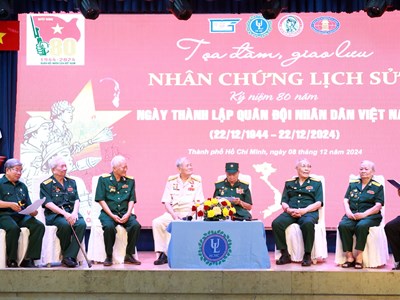 Tọa đàm giao lưu với “Nhân chứng lịch sử” nhân kỷ niệm 80 năm thành lập Quân đội Nhân dân Việt Nam