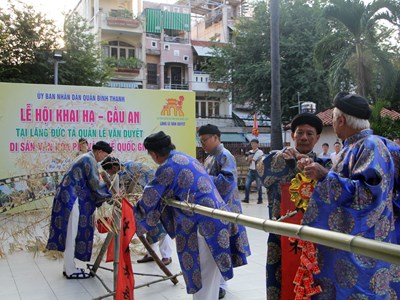 Lễ hội Khai hạ - Cầu an đầu năm mới tại Di tích Lăng Lê Văn Duyệt