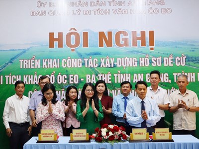 Triển khai lập hồ sơ đề cử Khu di tích khảo cổ Óc Eo - Ba Thê trình UNESCO