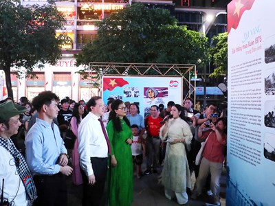 TP.HCM: Triển lãm và chiếu phim công cộng tại đường đi bộ Nguyễn Huệ