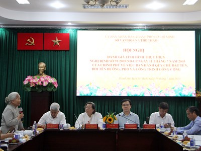 Đánh giá 20 năm thực hiện quy chế đặt tên, đổi tên đường và công trình công cộng