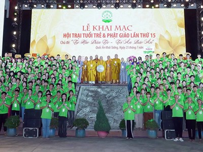 Gần 3.000 bạn trẻ tham gia Hội trại “Tuổi trẻ và Phật giáo” lần thứ 15