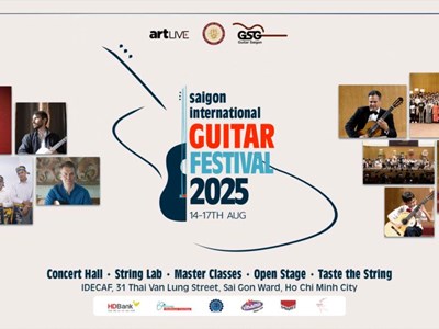 Liên hoan Guitar quốc tế Sài Gòn 2025 quy tụ nhiều nghệ sĩ danh tiếng quốc tế