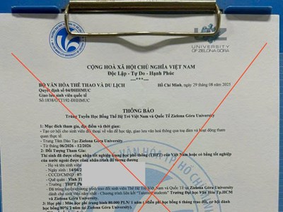  Trường ĐH Văn hóa TP.HCM cảnh báo lừa đảo học bổng quốc tế