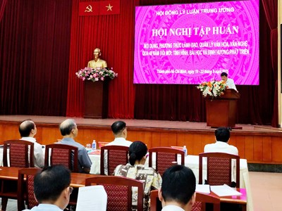 Tập huấn về nội dung, phương thức lãnh đạo, quản lý văn hóa văn nghệ qua 40 năm đổi mới