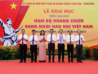 Triển lãm ảnh 'Nam Bộ kháng chiến –  Rạng ngời hào khí Việt Nam'