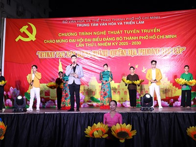 Chương trình nghệ thuật tuyên truyền chào mừng Đại hội đại biểu Đảng bộ TP.HCM lần thứ I