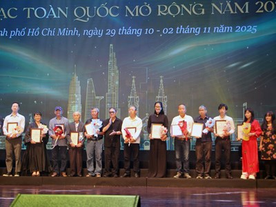 Vinh danh tác phẩm âm nhạc tiêu biểu, mở màn Liên hoan Âm nhạc toàn quốc mở rộng 2025