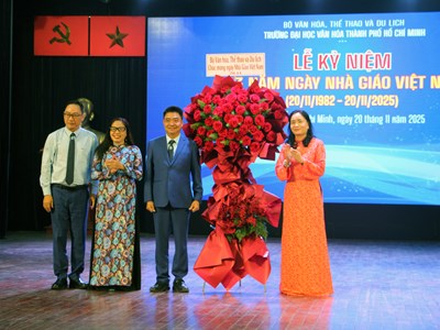 Trường ĐH Văn hóa TP.HCM kỷ niệm Ngày Nhà giáo Việt Nam 20.11