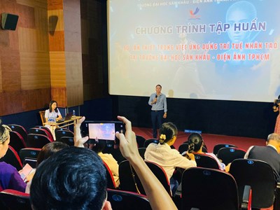 Trường ĐH Sân khấu–Điện ảnh TP.HCM tổ chức tập huấn về ứng dụng trí tuệ nhân tạo