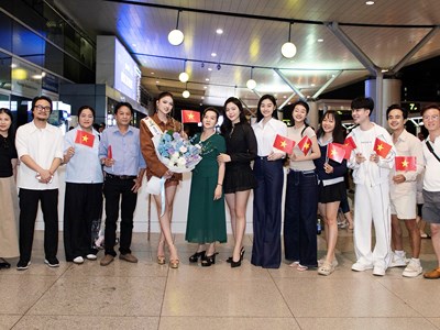 Á hậu Thu Ngân lên đường sang Ai Cập thi Hoa hậu Liên lục địa