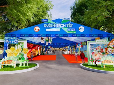 Lễ hội Đường Sách Tết Bính Ngọ 2026 quy tụ hơn 20 đơn vị xuất bản và phát hành