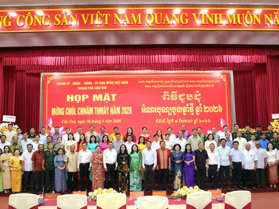 Cần Thơ họp mặt mừng Tết Chôl Chnăm Thmây 2026 của đồng bào Khmer