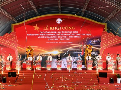 TP.HCM khởi công 8 công trình, dự án trọng điểm chào mừng 50 năm Thành phố mang tên Bác