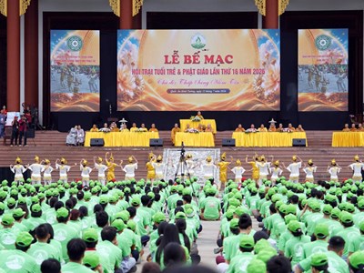 Hơn 3.500 thanh thiếu niên tham gia Hội trại Tuổi trẻ & Phật giáo lần thứ XVI
