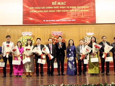 Nhạc viện TP.HCM hoàn thành đợt khảo sát đánh giá ngoài