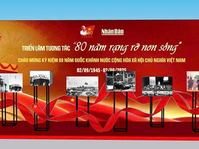Triển lãm tương tác “80 năm Rạng rỡ non sông - Con đường Độc lập”