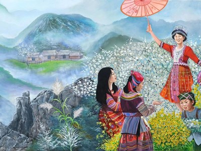 Họa sĩ Ngô Bá Hoàng - người kể chuyện bằng sắc màu “tâm hồn Việt“
