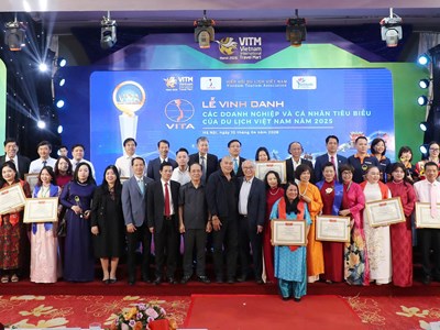 Hiệp hội Du lịch Việt Nam vinh danh 221 tập thể, cá nhân tiêu biểu năm 2025