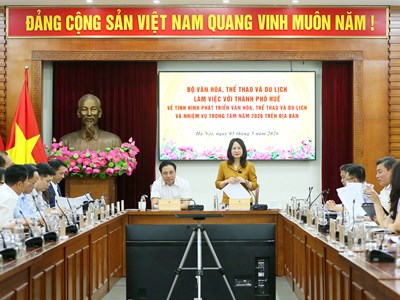 Bộ VHTTDL đồng hành cùng Huế phát triển bứt phá