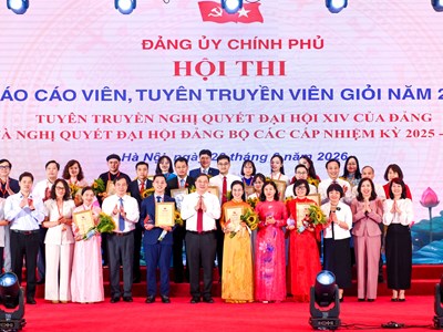 Báo cáo viên Đảng bộ Ngân hàng Nhà nước giành giải Nhất