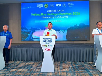 Giải Marathon Quốc tế Di sản Hạ Long 2026 thu hút khoảng 18.000 người