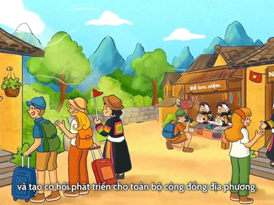 Đưa 9 nhóm tiêu chí du lịch cộng đồng vào đời sống qua phim hoạt hình