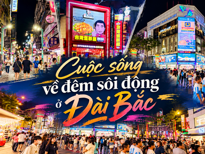Cuộc sống về đêm sôi động ở Đài Bắc