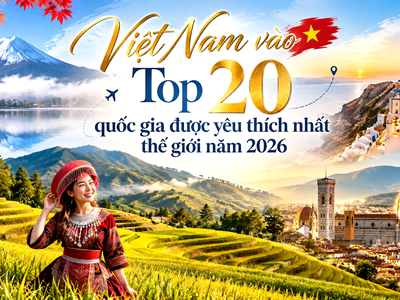 Việt Nam vào Top 20 quốc gia được yêu thích nhất thế giới năm 2026