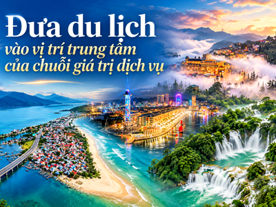 Đưa du lịch vào vị trí trung tâm của chuỗi giá trị dịch vụ