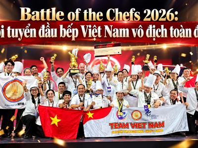 Battle of the Chefs 2026: Đội tuyển đầu bếp Việt Nam vô địch toàn đoàn
