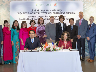 Amway hợp tác chiến lược cùng Viện Dinh dưỡng Quốc gia nâng cao sức khỏe cộng đồng