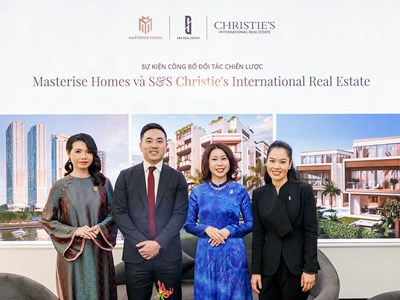 Masterise Homes niêm yết danh mục bất động sản hạng sang lên mạng lưới Christie’s International Real Estate