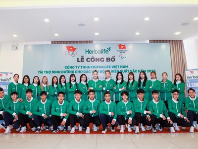 Herbalife Việt Nam tài trợ dinh dưỡng cho các vận động viên xuất sắc