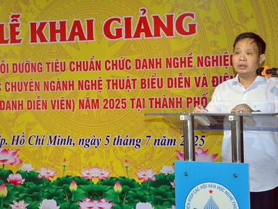 Chuẩn hóa chức danh cho 100 học viên thuộc nhóm diễn viên