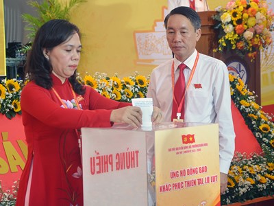 Nghĩa cử nhân văn tại Đại hội Đảng bộ phường Xuân Hòa