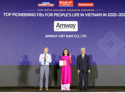 Amway Việt Nam tiếp tục được vinh danh tại Giải thưởng Rồng Vàng