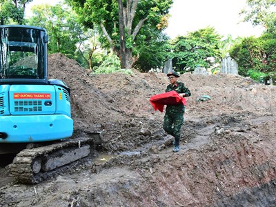 Thêm 18 bộ hài cốt liệt sĩ được quy tập tại Công viên Lê Thị Riêng